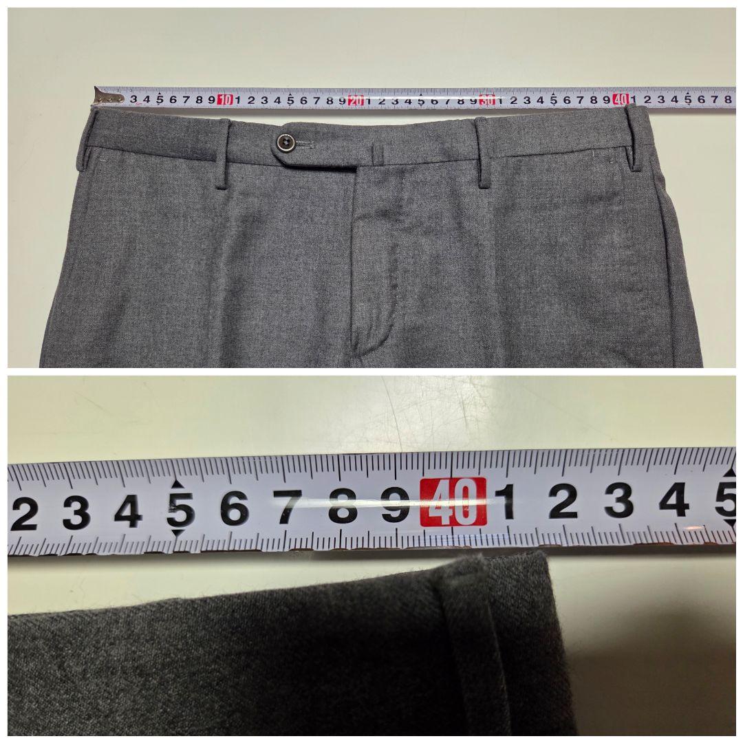 【美品】インコテックス　BEAMS F別注　SUPER100S　灰　48　秋冬