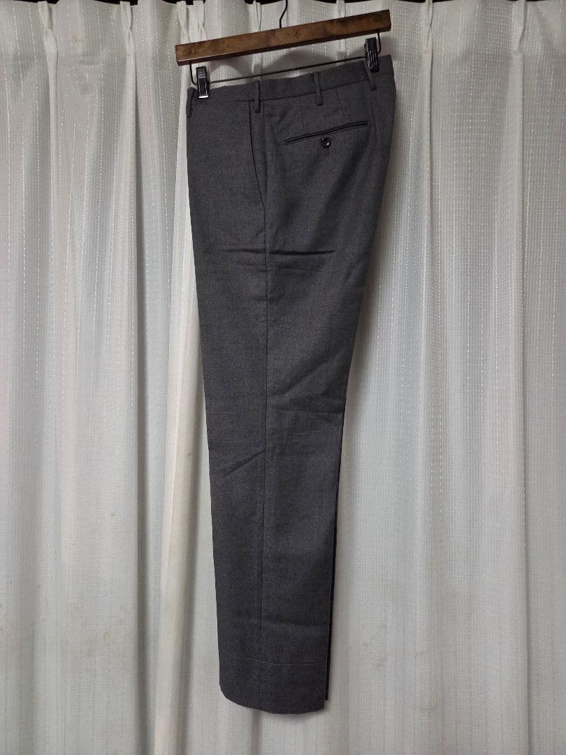 【美品】インコテックス　BEAMS F別注　SUPER100S　灰　48　秋冬