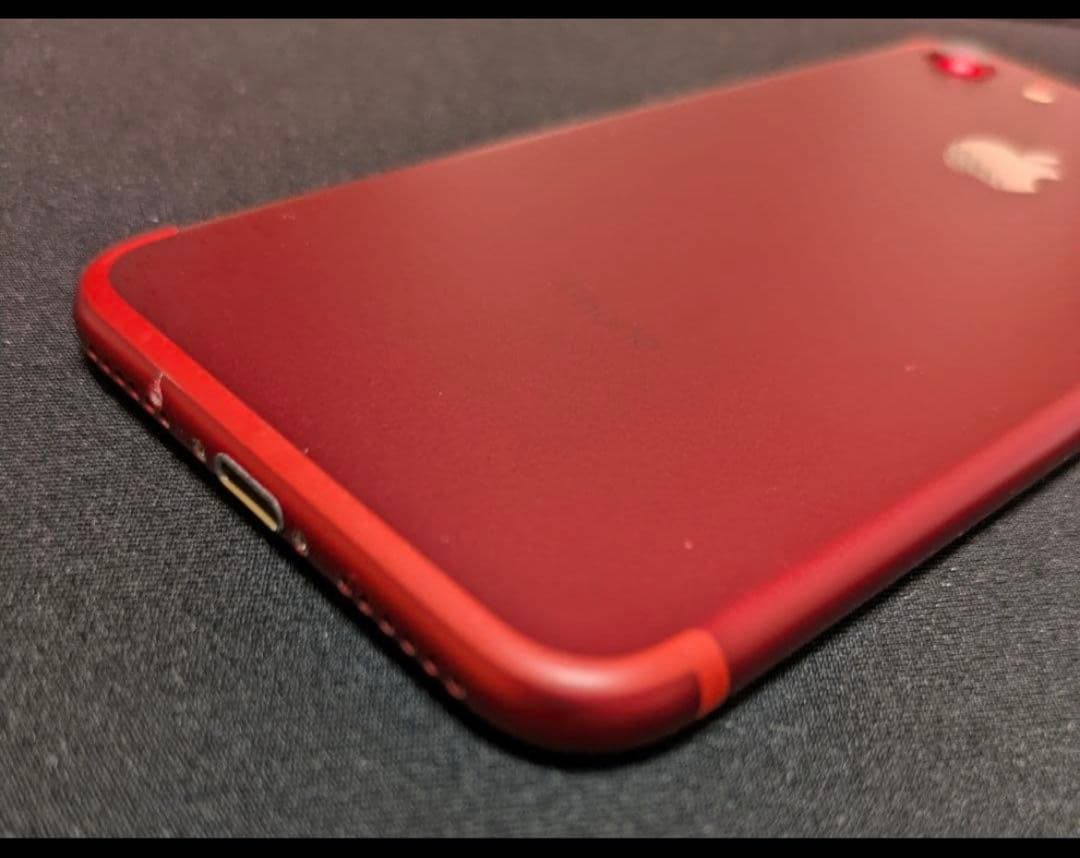 美品 Apple iPhone 7 レッド 本体　128GB