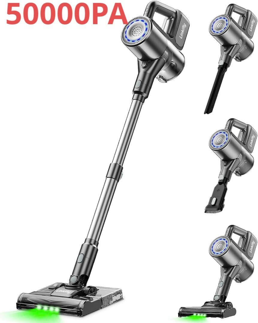 掃除機 コードレス 50000pa超強力吸引＆水タンク付き ハンディクリーナー
