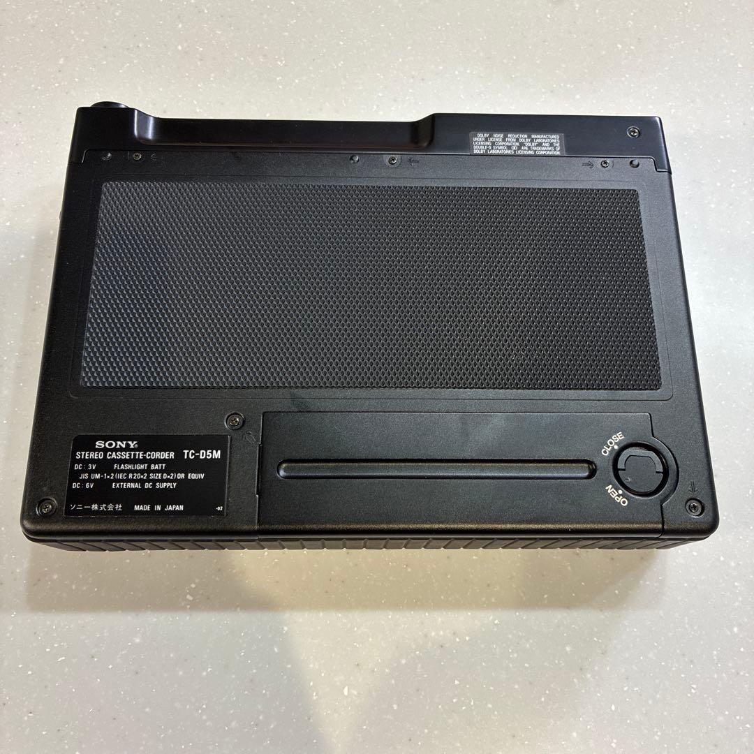 【美品】SONY ソニー ポータブル カセットレコーダー デンスケ TC-D5M