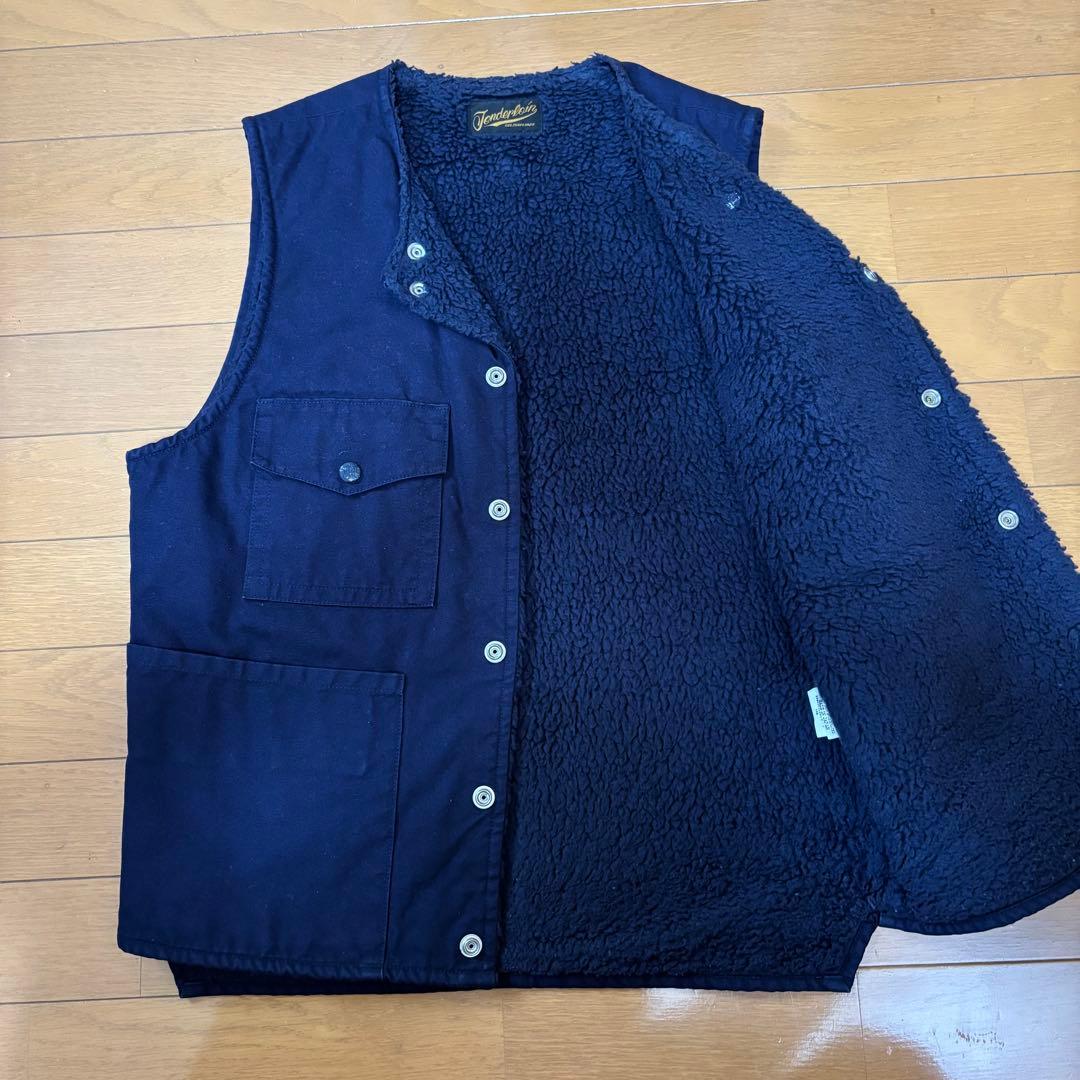 名作 TENDERLOIN テンダーロイン　ダックベスト　ボア　S
