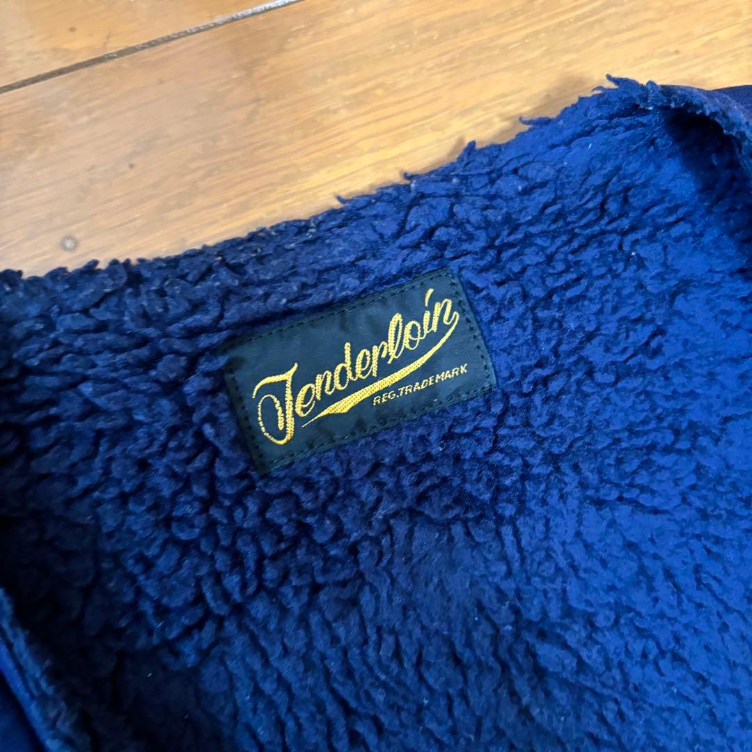 名作 TENDERLOIN テンダーロイン　ダックベスト　ボア　S