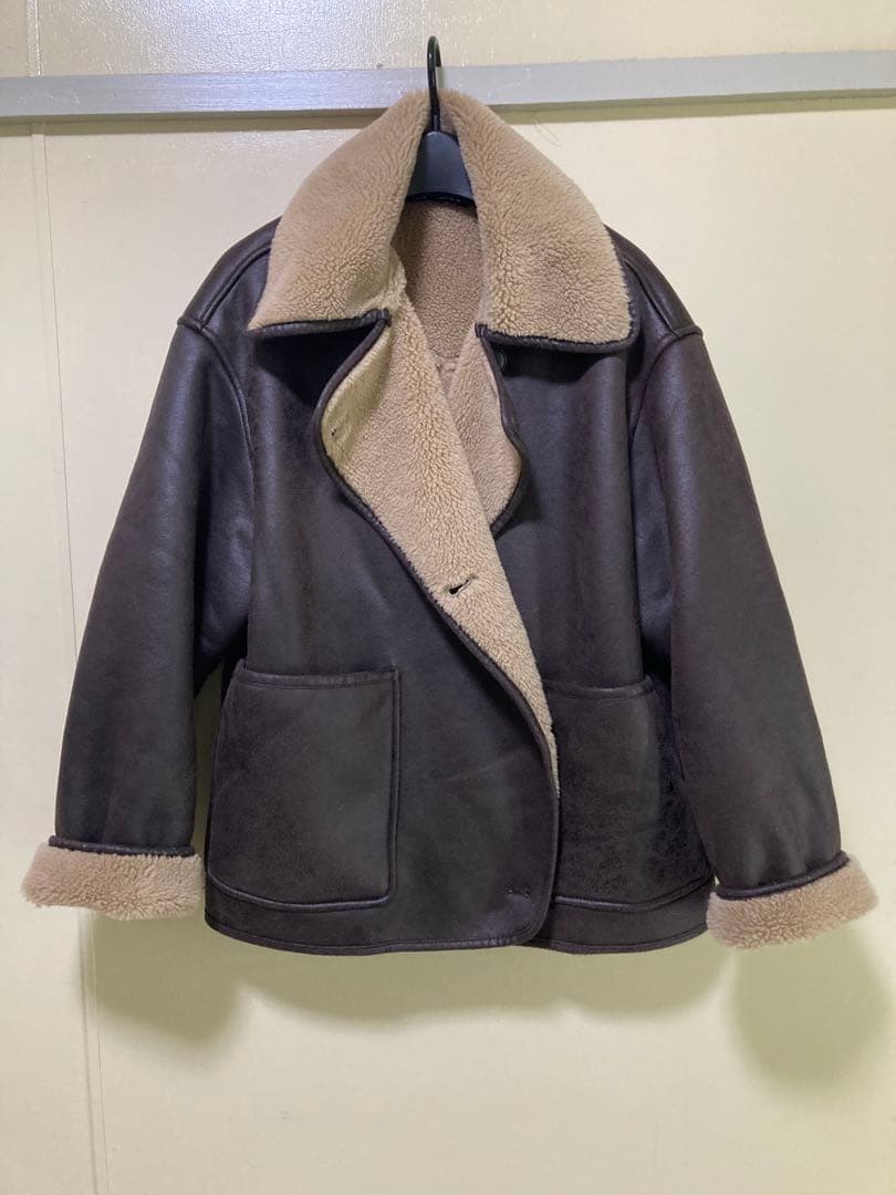 ZARA ダブルフェイスジャケット　オーバーサイズS