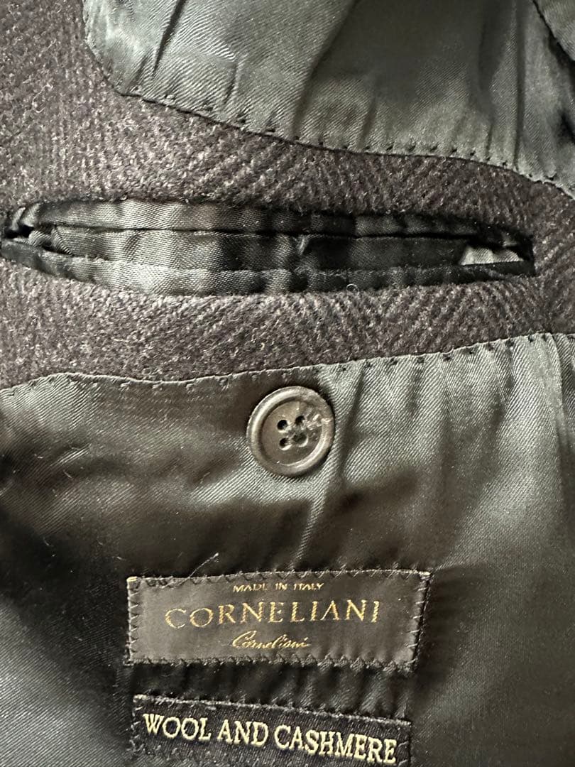 CORNELIANI ウールカシミヤ テーラードコート