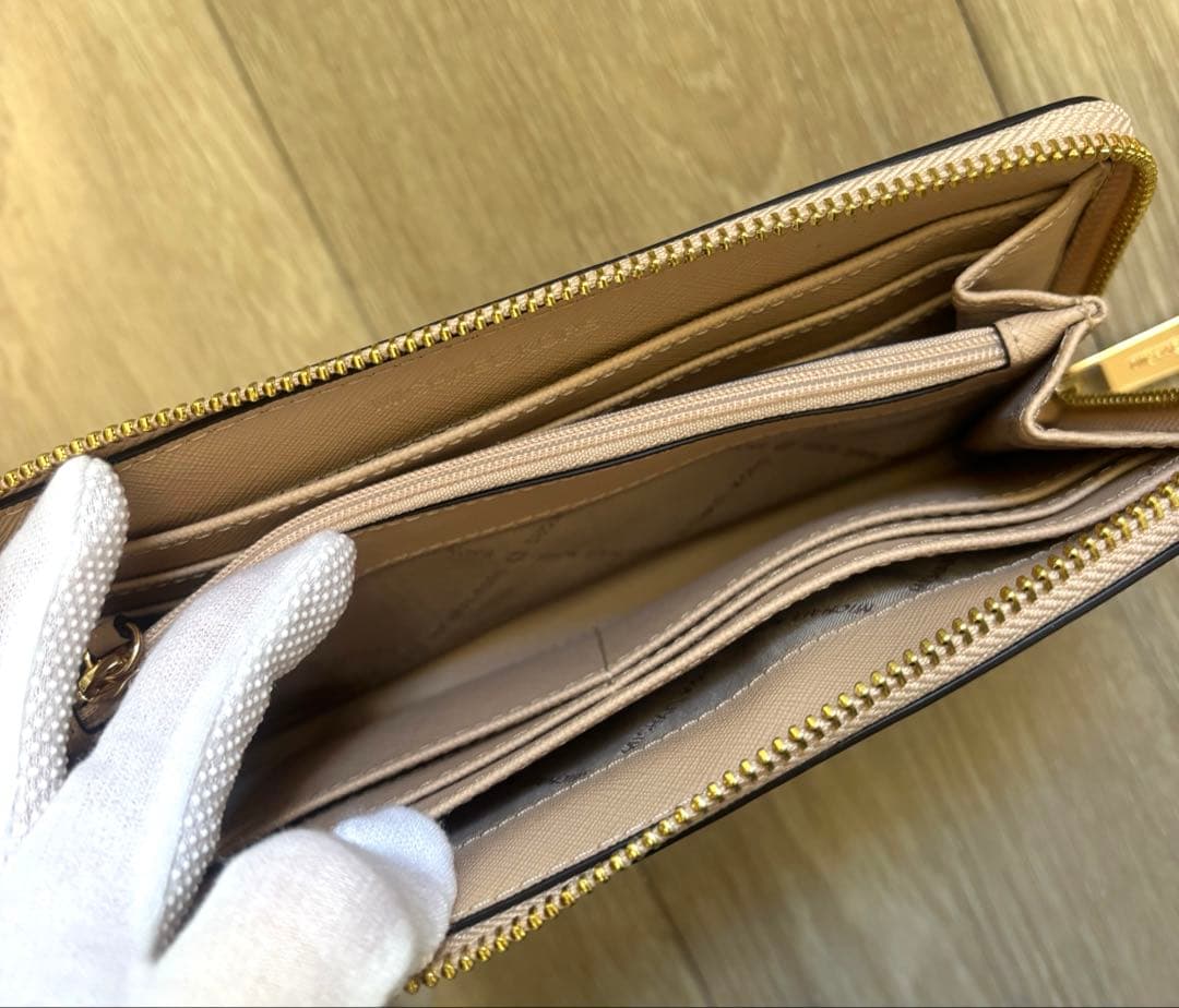 お値下げ可能！【新品未使用】マイケルコース 長財布 ベージュ ケアカード付