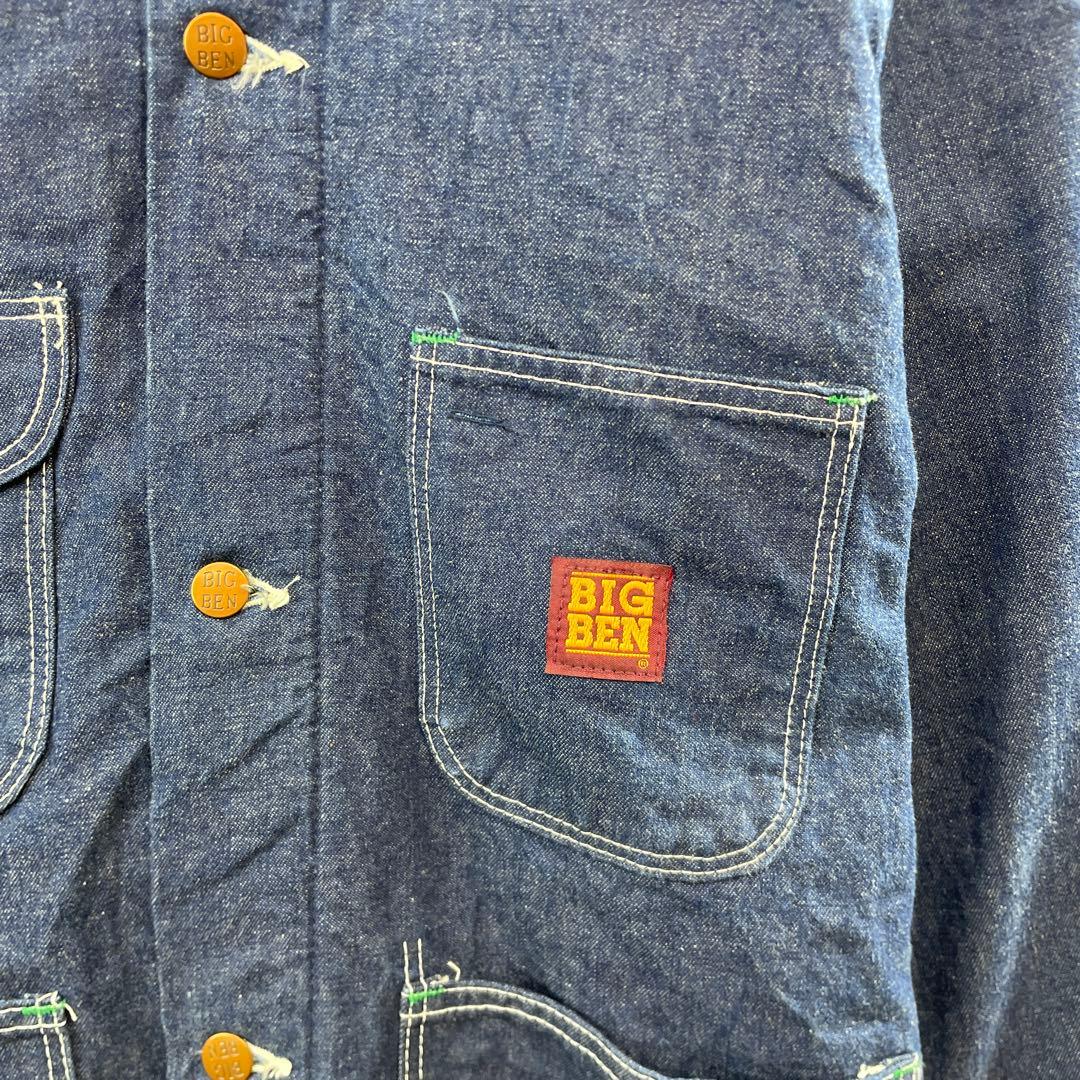【美品】BIG BEN デニム カバーオール 濃厚 ライナー USA製