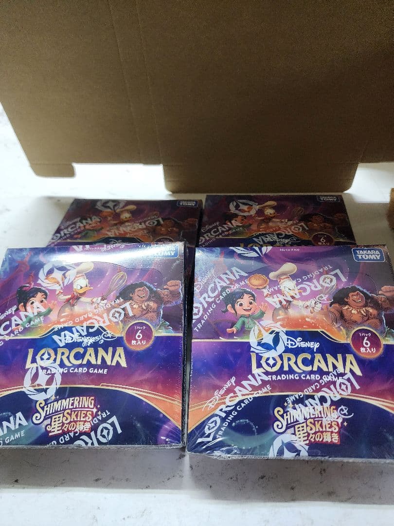 新品 未開封 シュリンク付き ディズニー ロルカナ 星々の輝き 4box