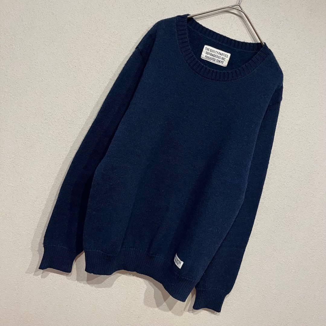 【美品】WACKO MARIA CLASSIC CREWNECK SWEATER