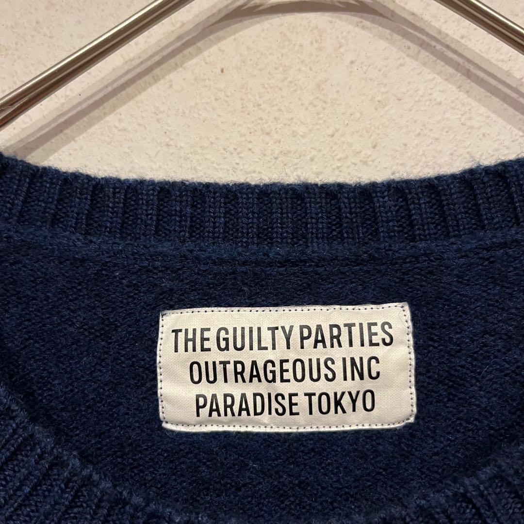 【美品】WACKO MARIA CLASSIC CREWNECK SWEATER