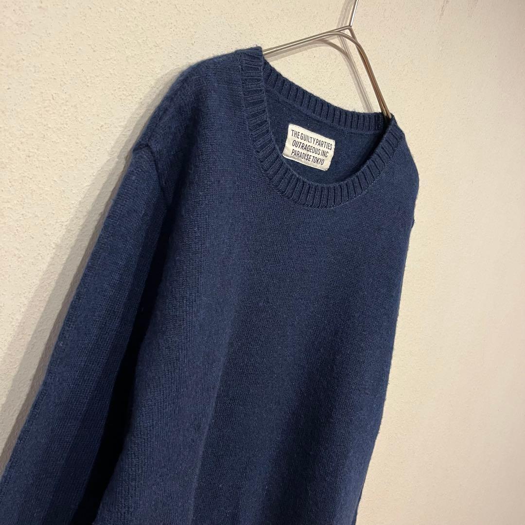 【美品】WACKO MARIA CLASSIC CREWNECK SWEATER