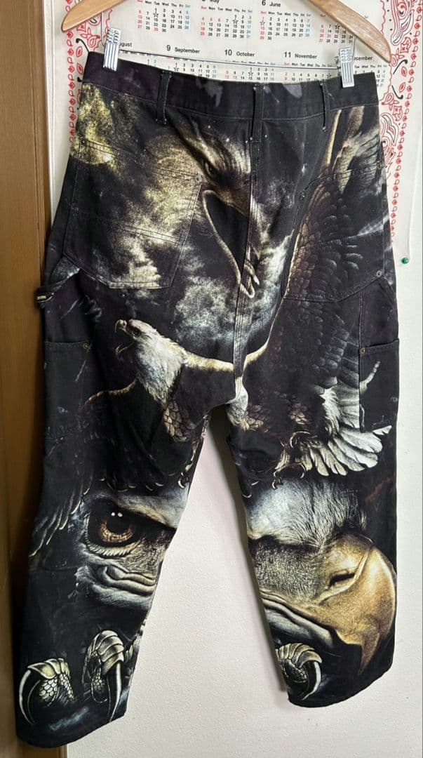 【激レア・絶版】Supreme　イーグル　ダブルニー　パンツ ブラック　黒　36