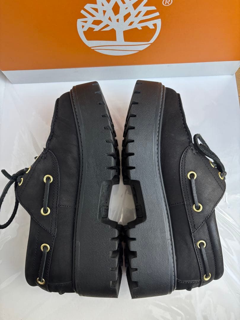 ティンバーランド ブラック STONE STREET BOAT SHOE