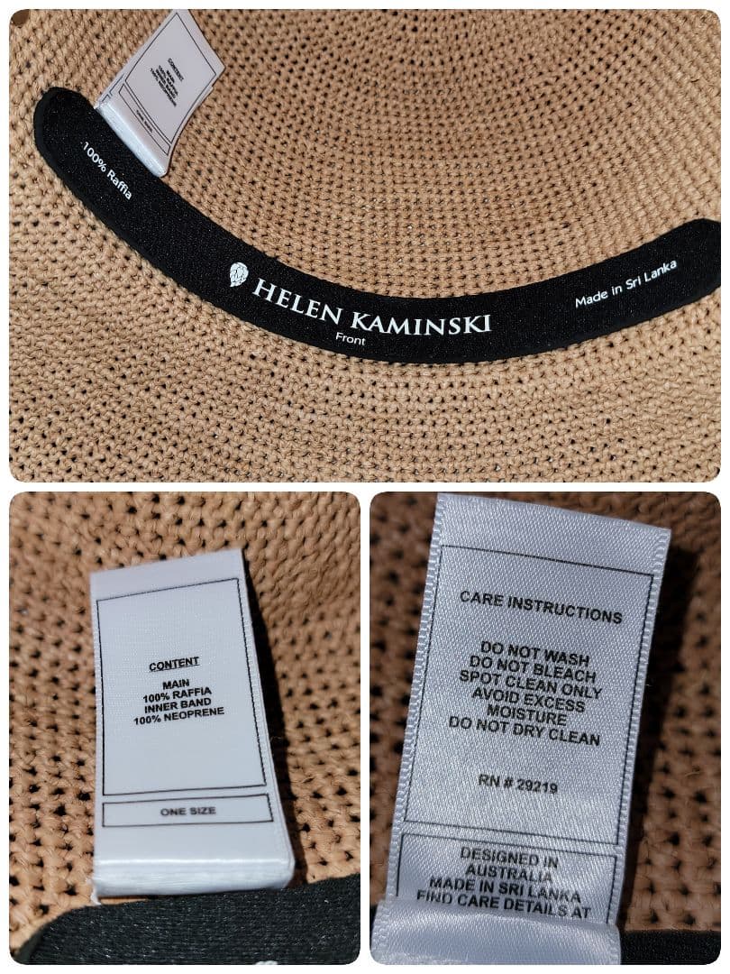 未使用 紫外線対策 ヘレンカミンスキー PROVANCE 12 ラフィアハット