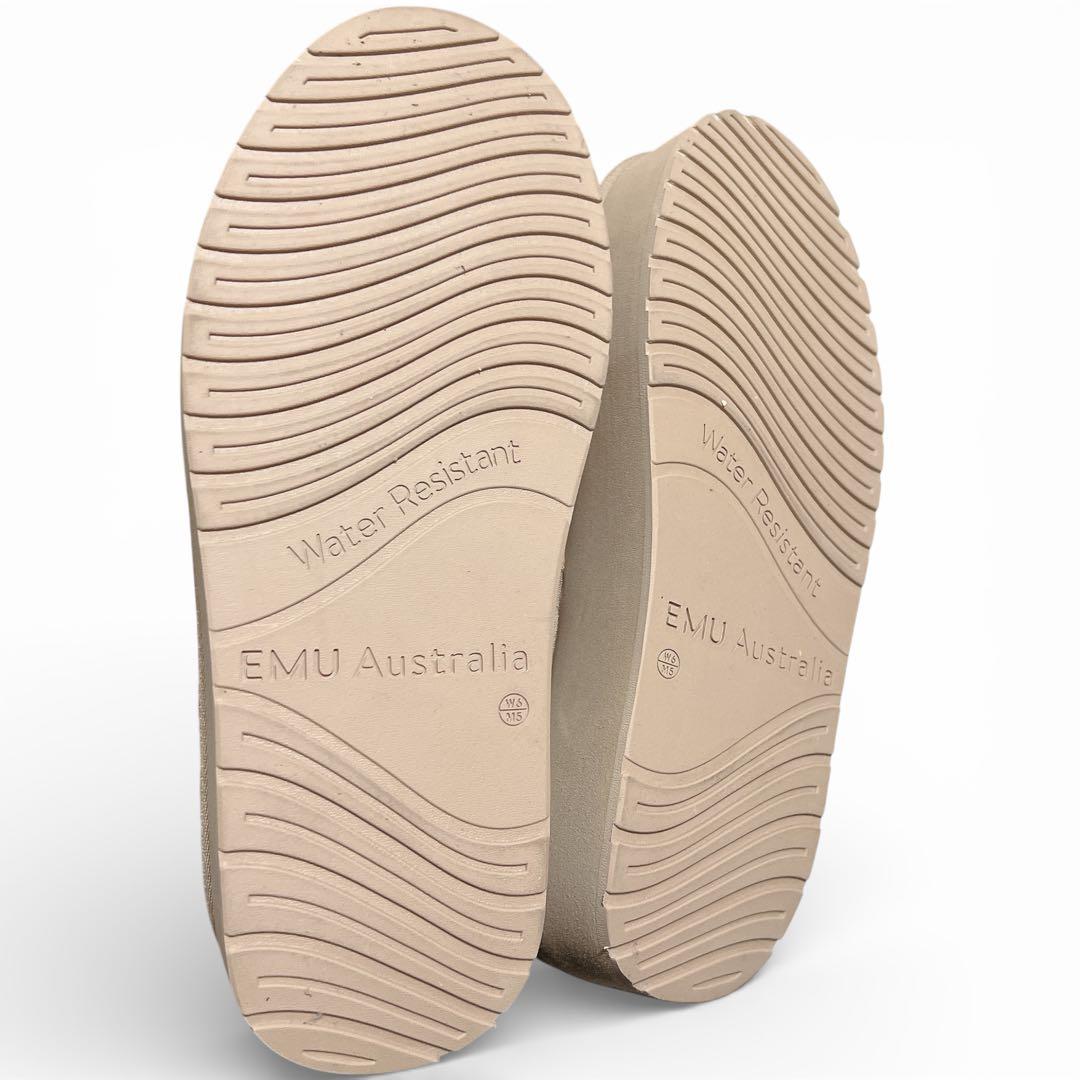 【美品】EMU Australia 厚底ムートンブーツ アーモンド 23cm