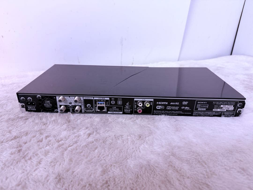即視聴♪訳あり動作品 SONY BDZ-ZT2000 2TB 3番組同時録画