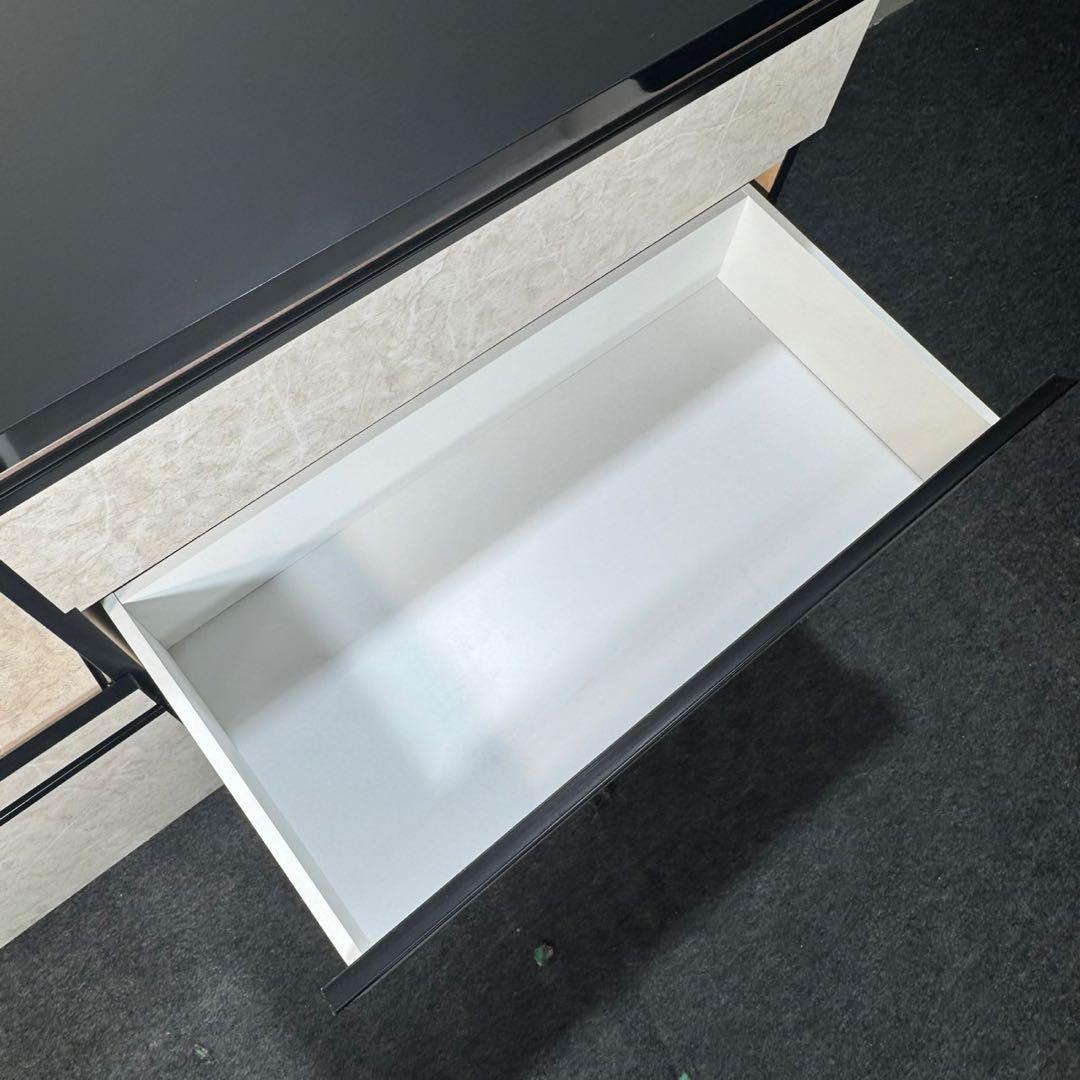 キッチンカウンター 幅120cm 食器棚 レンジ台 レンジボード d4082