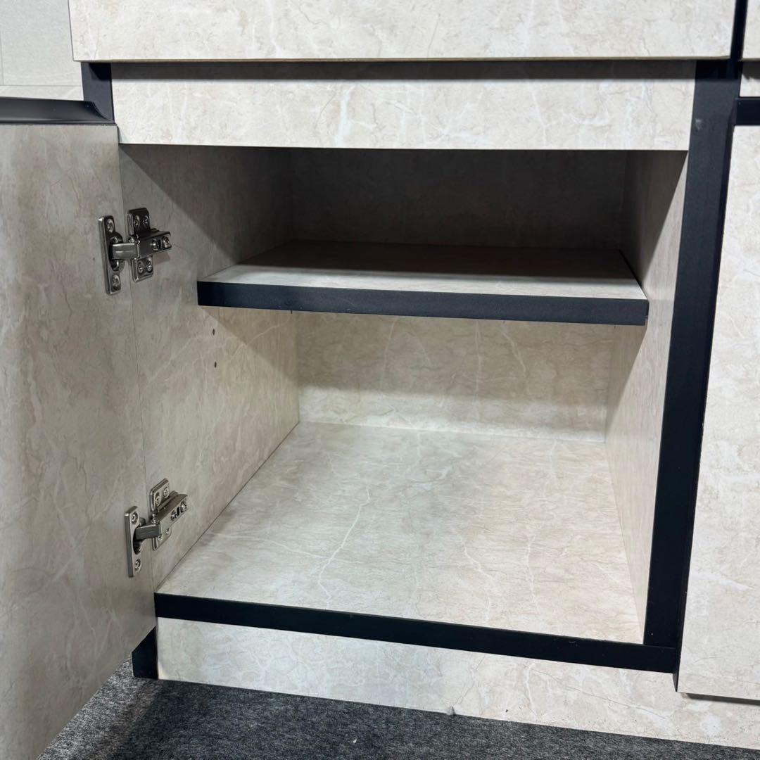 キッチンカウンター 幅120cm 食器棚 レンジ台 レンジボード d4082