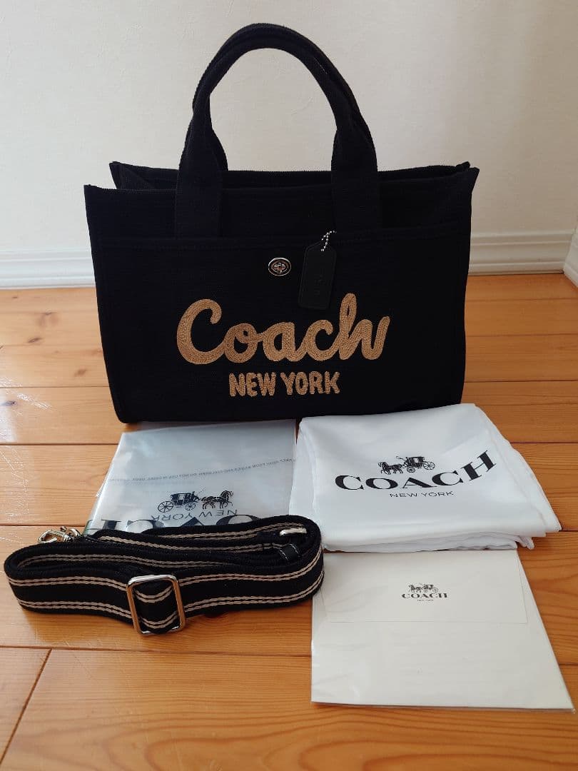 COACH　カーゴトート　ブラック