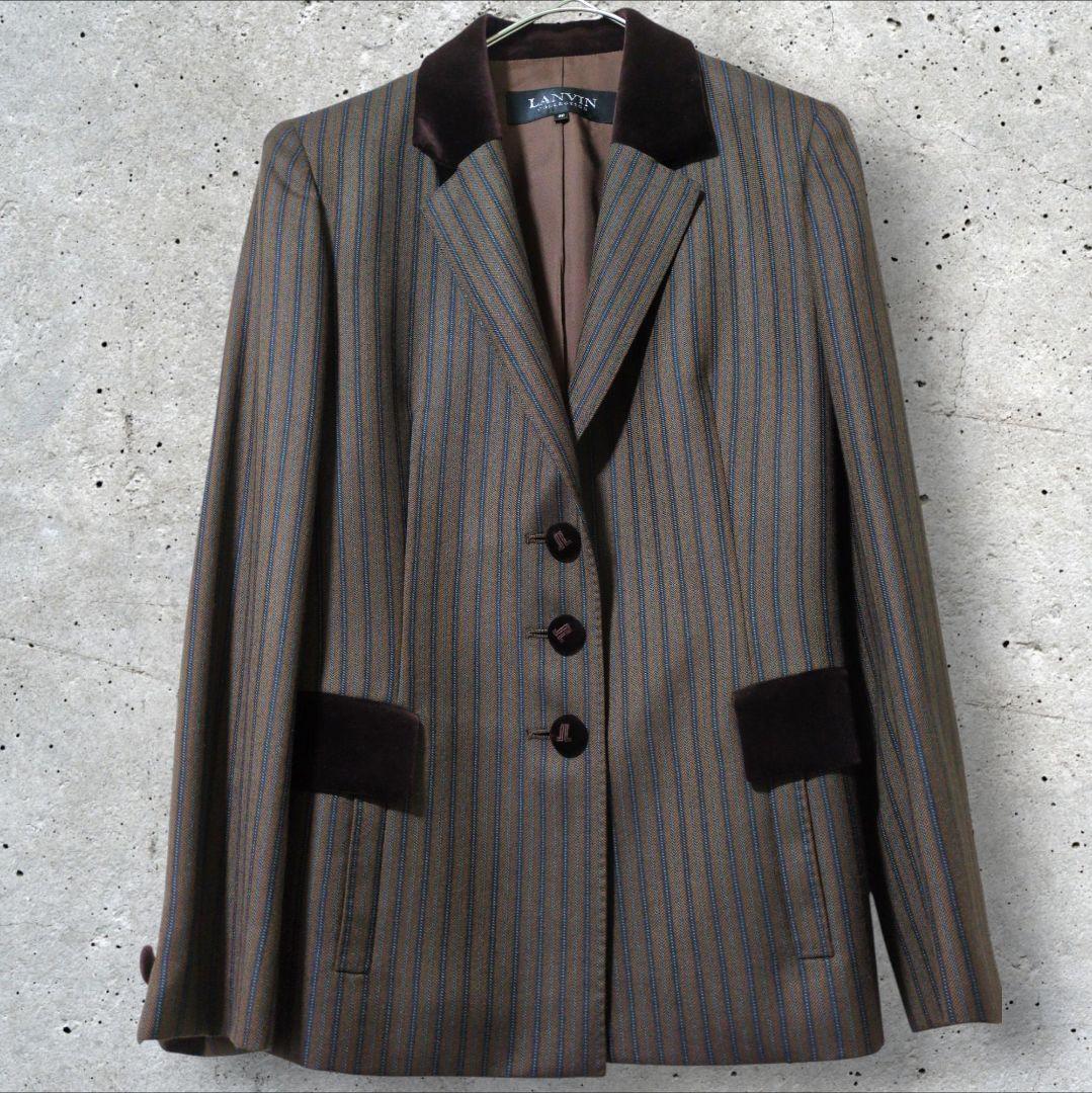 LANVIN COLLECTION セットアップ シルク混 ジャケット+スカート