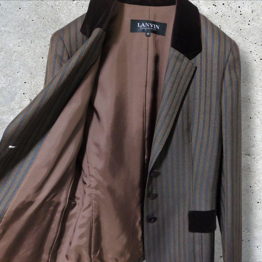 LANVIN COLLECTION セットアップ シルク混 ジャケット+スカート