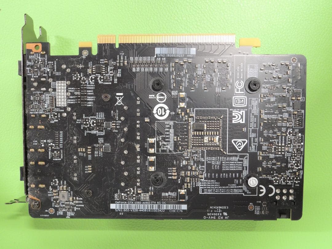 グラフィックボード・グラボ・ビデオカード MSI GeForce GTX1060 AERO ITX 6G OC