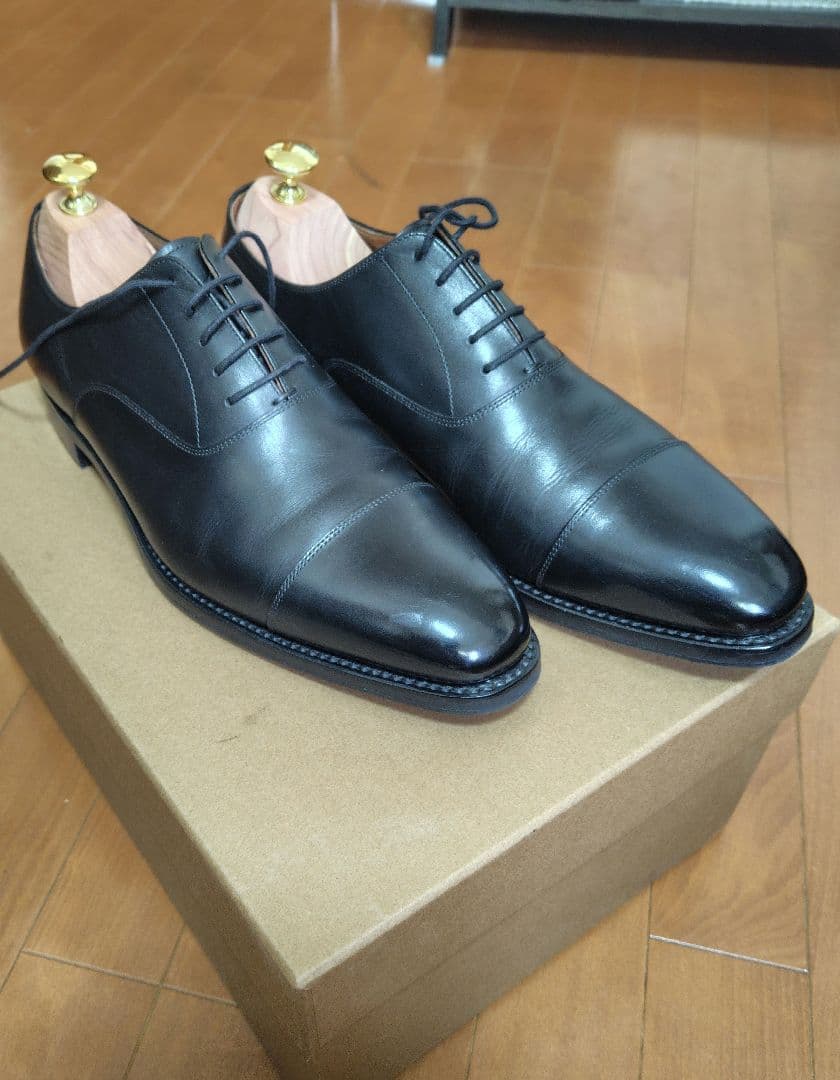 SCOTCH GRAIN スコッチグレイン ストレートチップ 黒 26.5cm