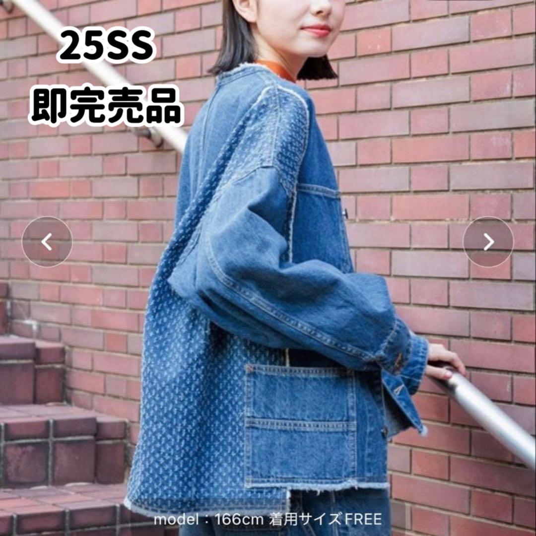 即完売品 2025年 ニコアンド リメイクカバーオール デニムジャケット