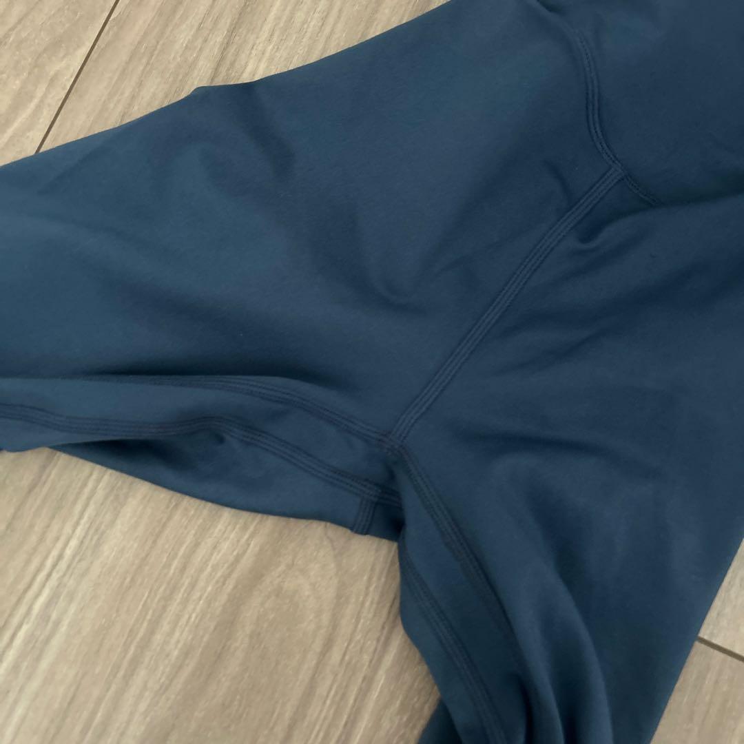 クロノス レディース レギンス ロゴ入り ブルー