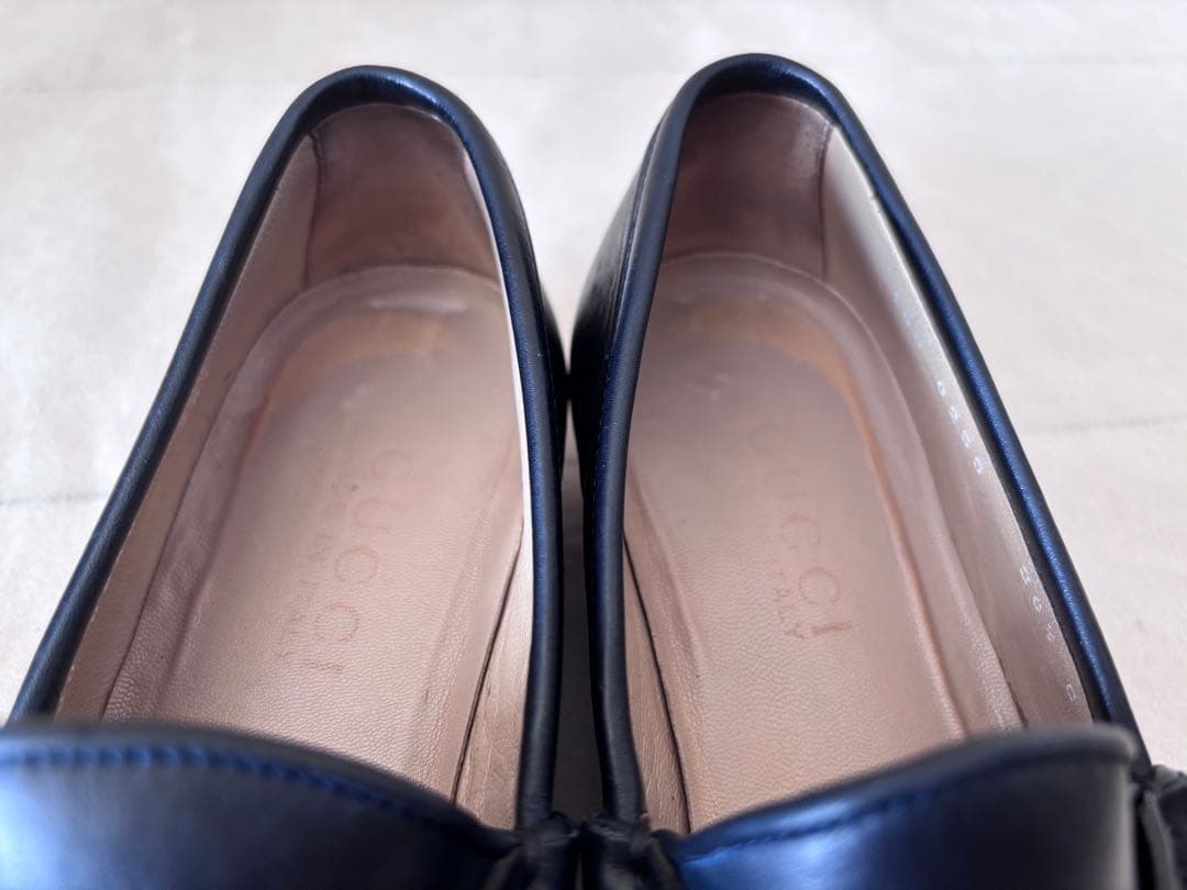 グッチGUCCI ☆ホースビットレザー ローファー 保存袋付きモカシン