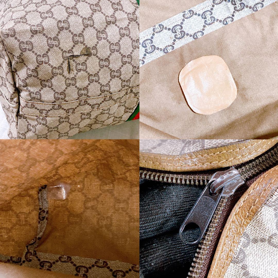 673 グッチ　GGスプリーム GGキャンバス ボストンバッグ　トートバッグ