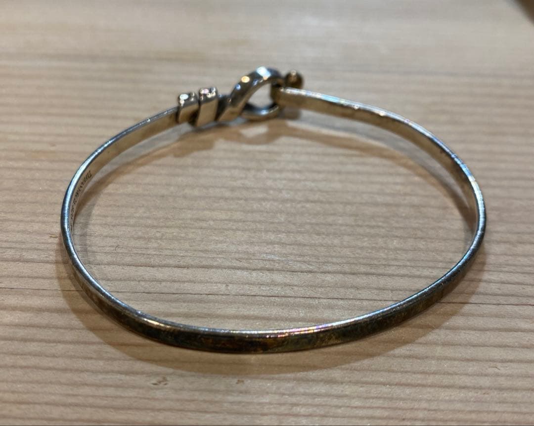 ティファニー　バングル　750YG SV925 約16cm