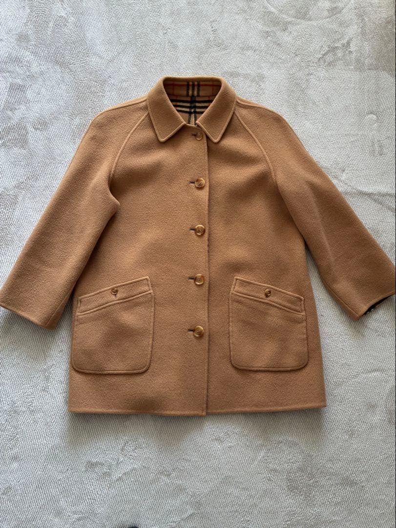BURBERRY リバーシブル ウール コート