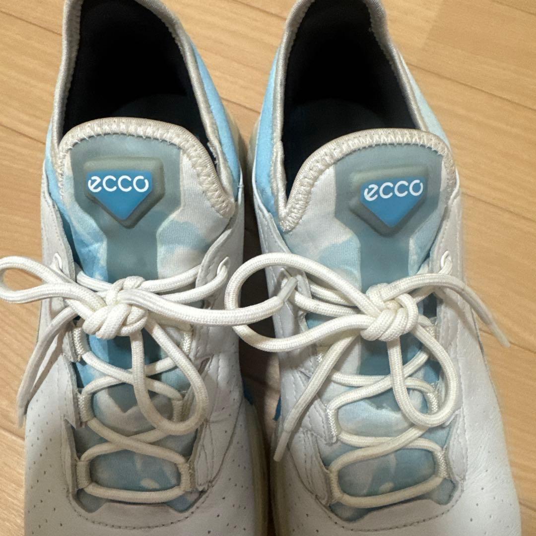 ハワイ限定　ECCO ゴルフシューズ ホワイト レザー