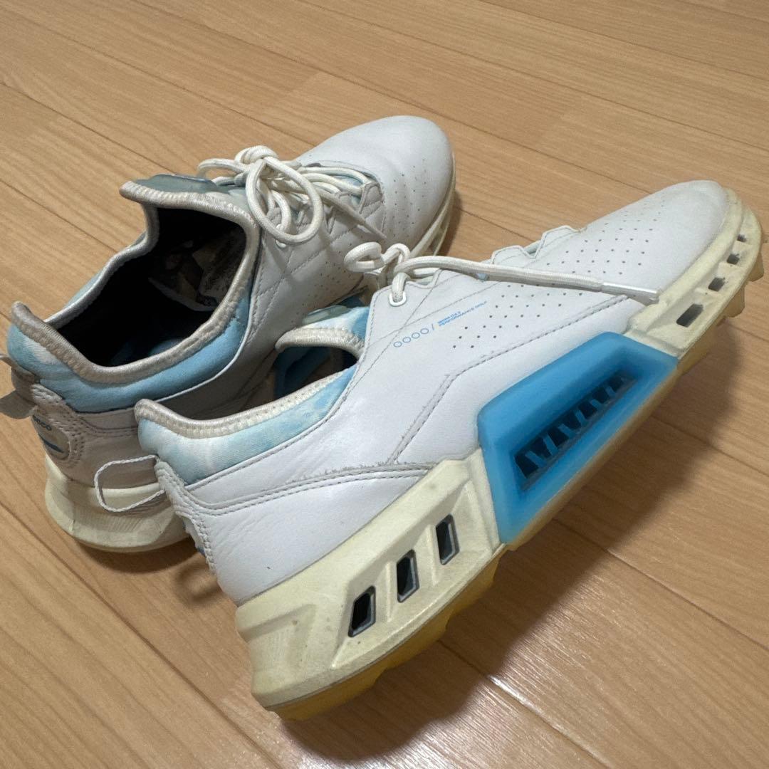 ハワイ限定　ECCO ゴルフシューズ ホワイト レザー