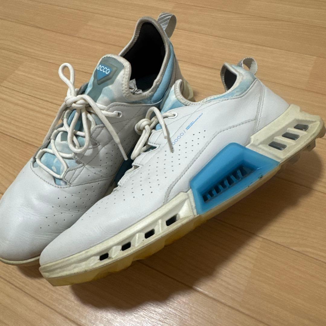 ハワイ限定　ECCO ゴルフシューズ ホワイト レザー