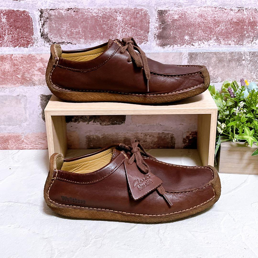 【Clarks クラークス】ナタリー ワラビー モカシン レザー 4.5 美品