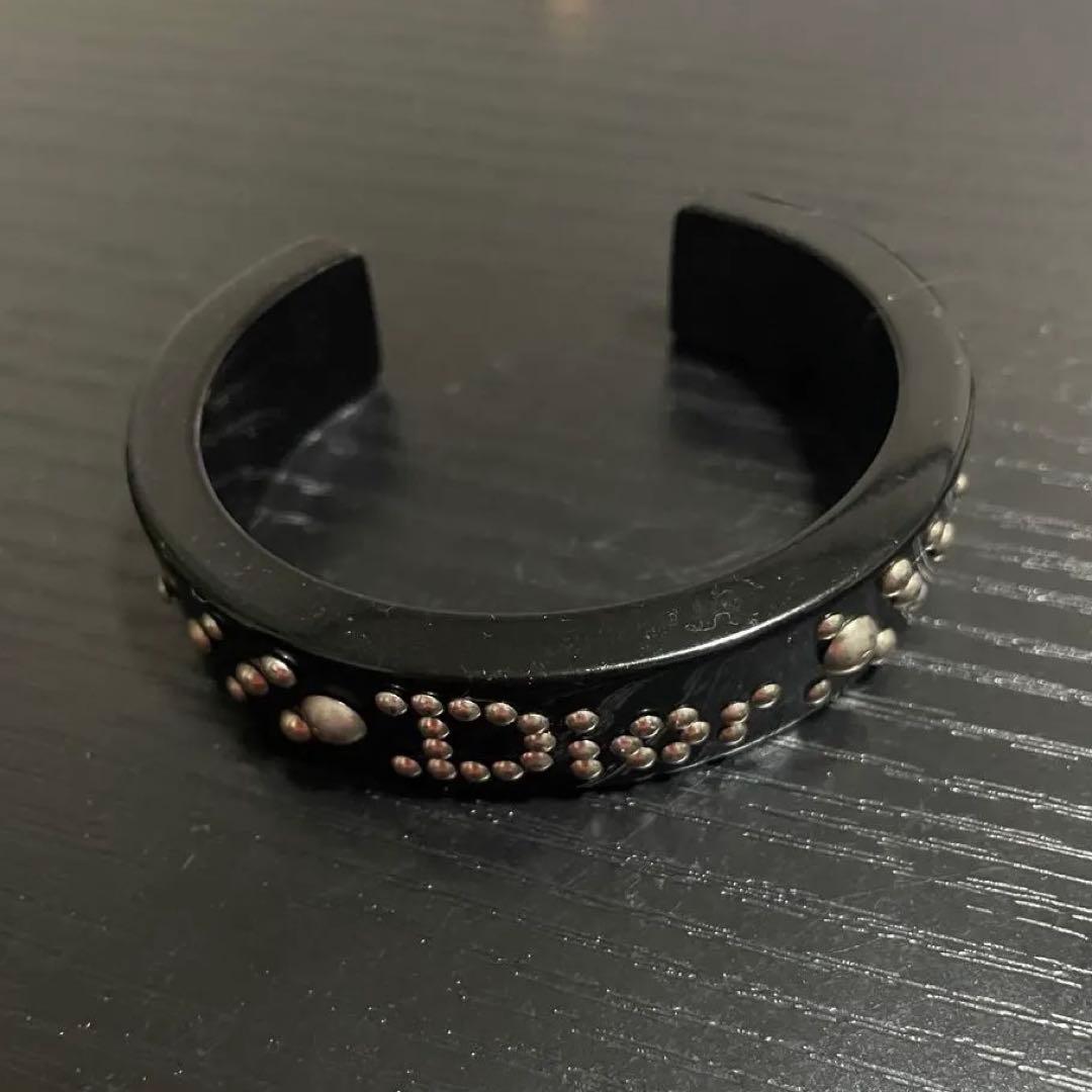 Dior スタッズ バングル　ブラック
