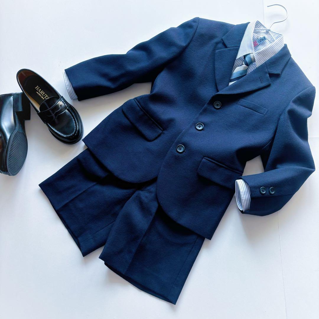 美品 フォ－マルセット ファミリア ス－ツ エルアンノア－ル シャツ 120