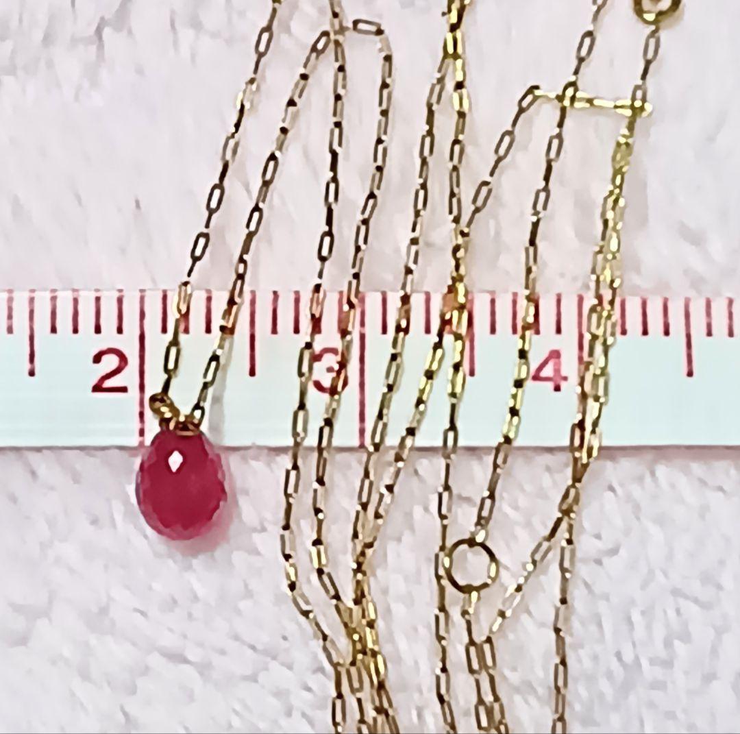 K18ネックレス KAORUルビーネックレス　K18ルビー　定価70400円