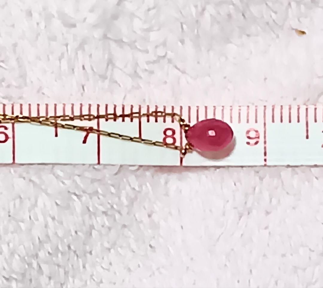 K18ネックレス KAORUルビーネックレス　K18ルビー　定価70400円