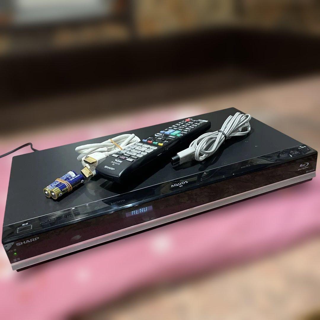 SHARP BD-W570 12倍録 500GB 純正リモ等付フル装備 完動品！