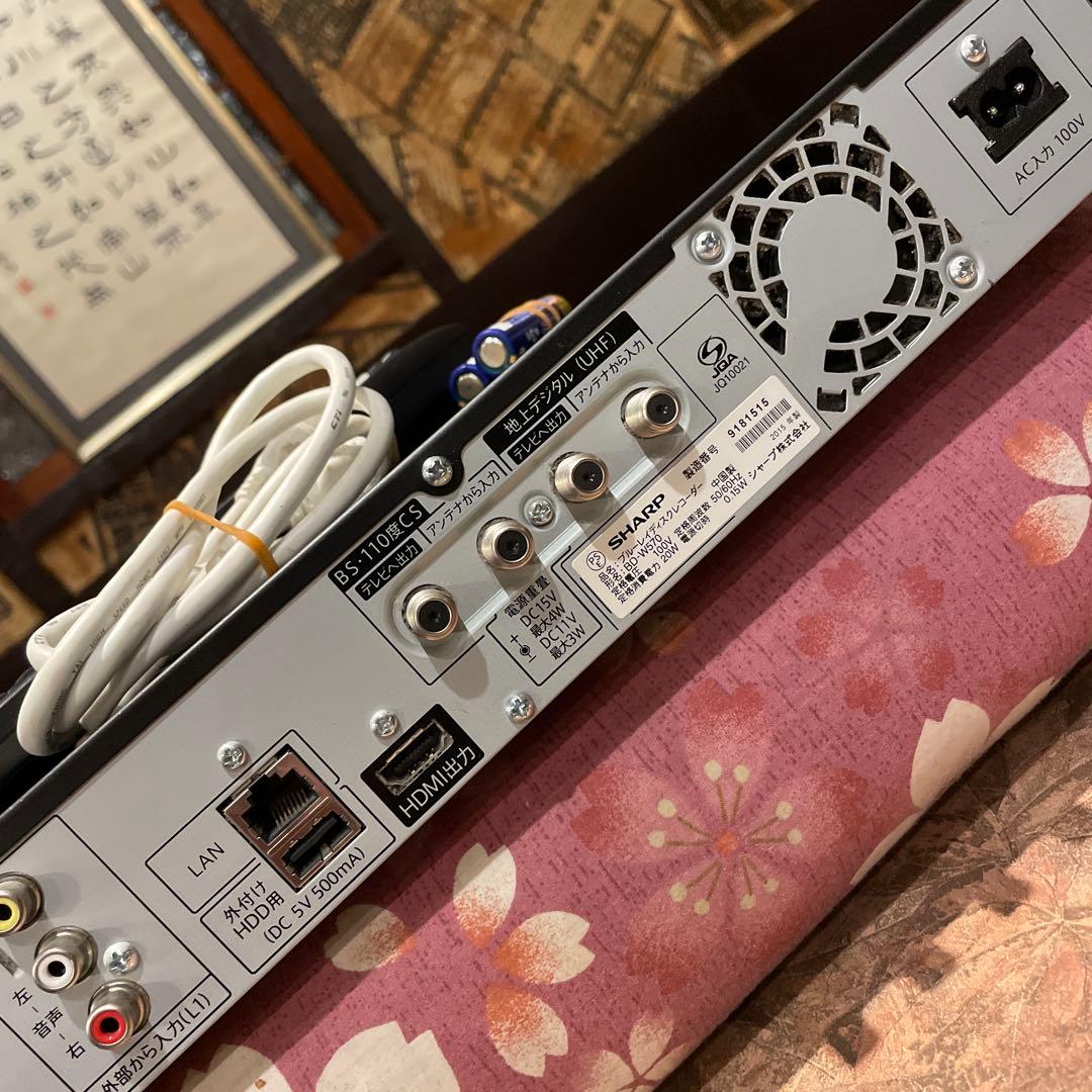 SHARP BD-W570 12倍録 500GB 純正リモ等付フル装備 完動品！