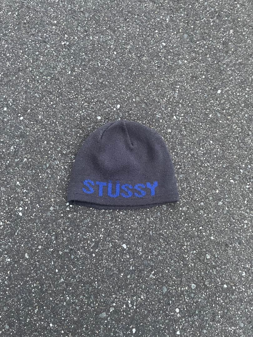 old stussy beanie 90s gray 金タグ