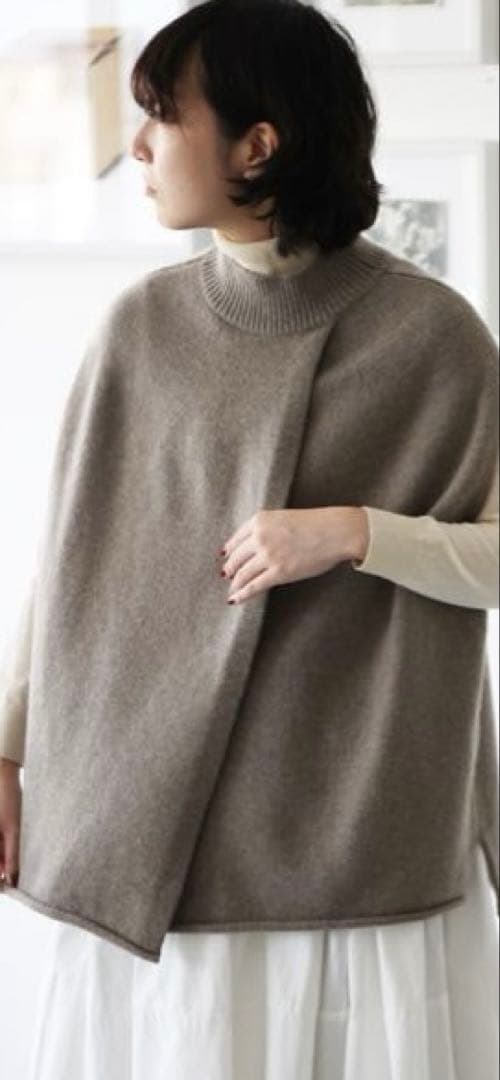 値下げ CLASKA クラスカ　HAU ハウ ニットラップベスト　カシミヤウール