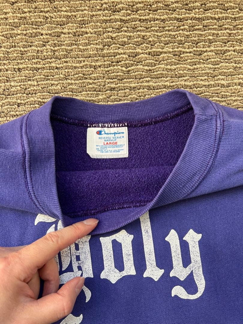 トップス 80s champion reverse weave Holy Cross