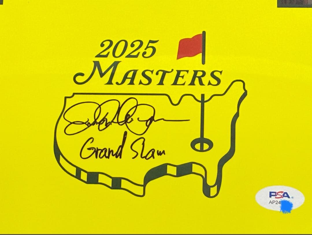 SALE！ローリーマキロイグランドスラム２０２５年マスターズ直筆サイン鑑定書付