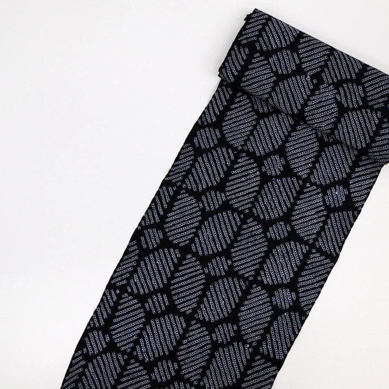 《mii★手縫い仕立て＋居敷当て＋しぼり『藤娘』浴衣七宝繋反25-145》