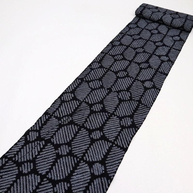 《mii★手縫い仕立て＋居敷当て＋しぼり『藤娘』浴衣七宝繋反25-145》