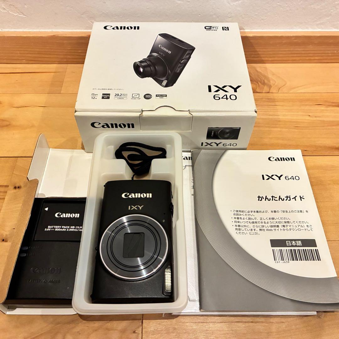 美品‼️Canon コンパクトデジタルカメラIXY640 Wi-Fi搭載